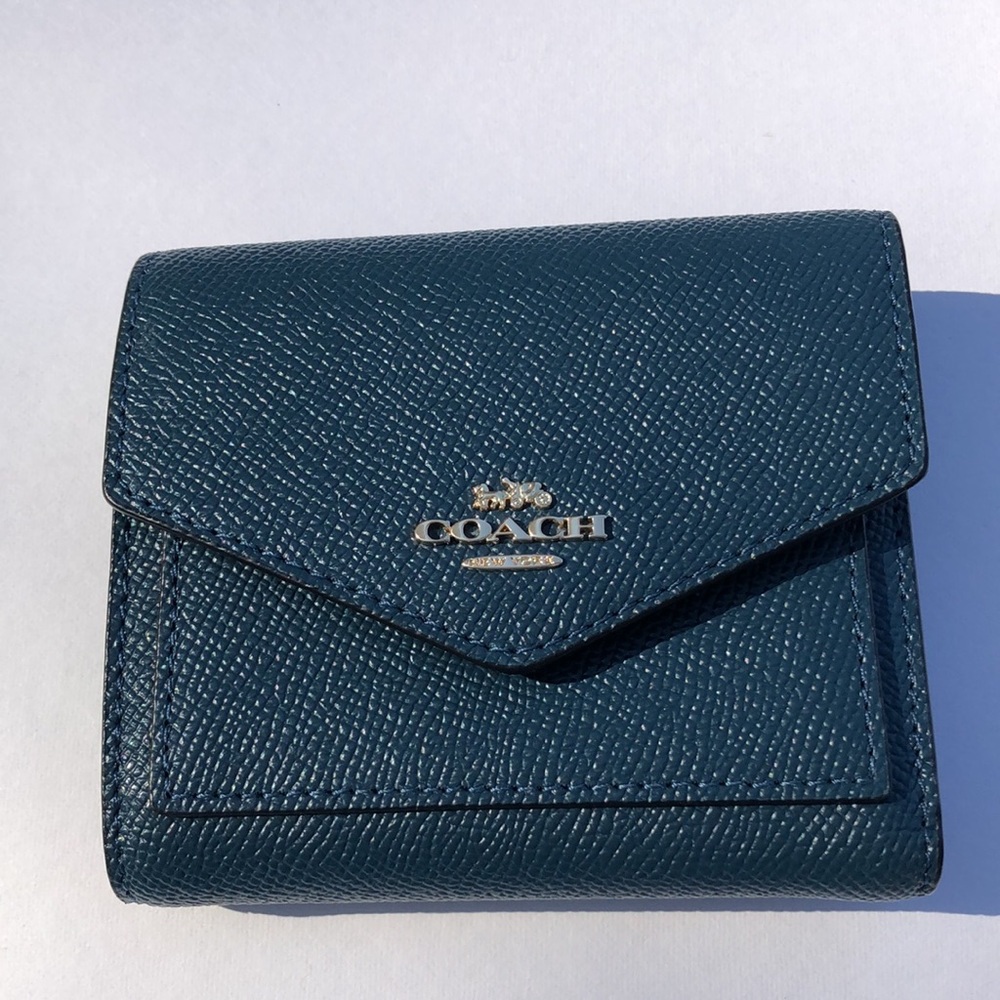 Coach Teal Leather Wallet